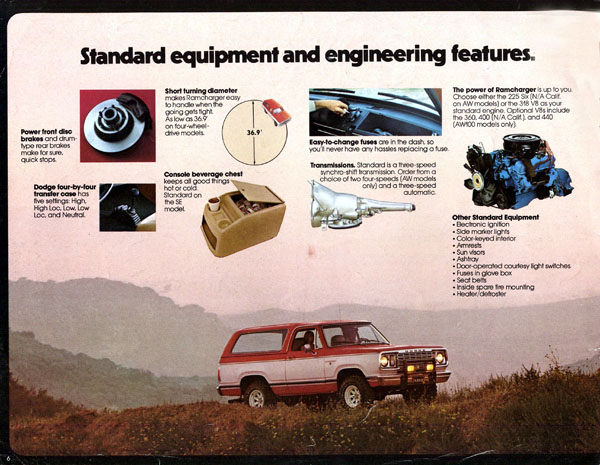 1977 Dodge Ramcharger Brochure: Page 6