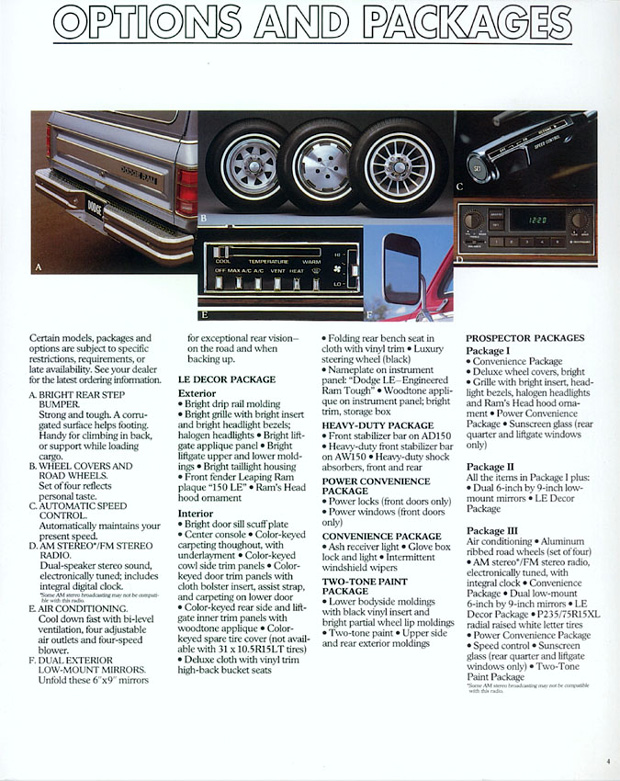 1987 Dodge Ramcharger Brochure: Page 5